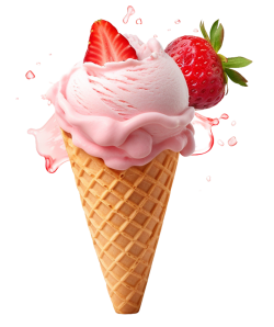 kem, ice cream, food, f&b, kem dâu, dâu, strawberry 1