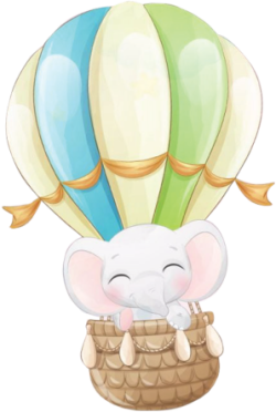 khinh khí cầu, hot air balloon, con voi, hươu cao cổ, eleplant, giraffe