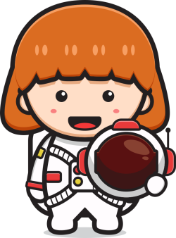phi hành gia, astronaut, dễ thương, cute, con gái, bé gái, girl