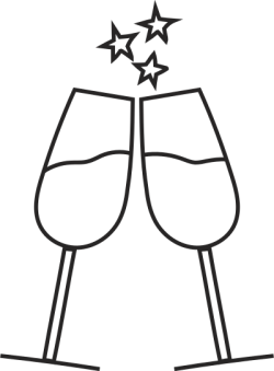 icon, timeline wedding, symbol, outline, drink