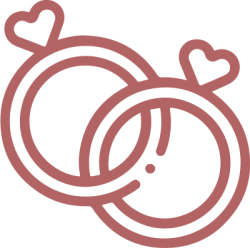 Icon, cute, line, cặp nhẫn, đám cưới, ring