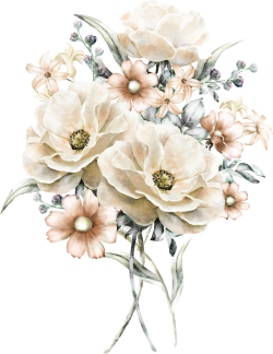 flower, hoa lá, màu nước, watercolor, sang trọng, luxury, golden