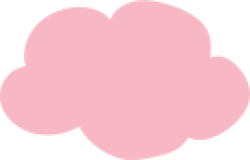 mây, cloud, shape, pink, dễ thương