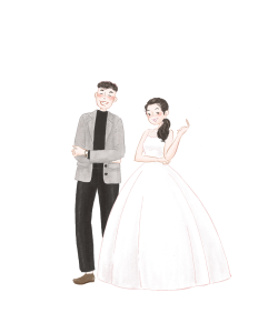 Cô dâu chú rể, groom & bride, wedding, đám cưới, chibi