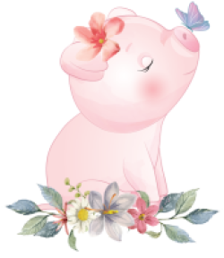 heo con, piglet, cute, dễ thương, brithday