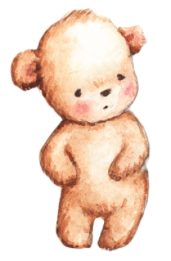 gấu, bear, cute, dễ thương