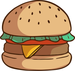 hamburger, food, fastfood, bánh mì kẹp thịt