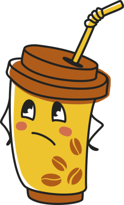 sad, chai nước, drink, chibi motion