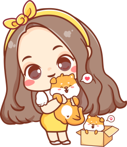 bé gái, girl chibi, cute, dễ thương
