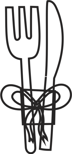 icon, timeline wedding, symbol, outline, dinner