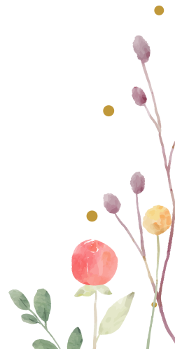 hoa, flower, watercolor, retro, vintage