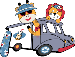 cute, dễ thương, xe hơi, du lịch, travel, động vật