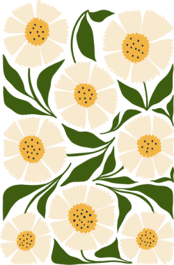 pattern, hoa, flower, retro, vintage, nền hoa, background 1