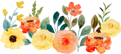 hoa, flower, watercolor, retro, vintage