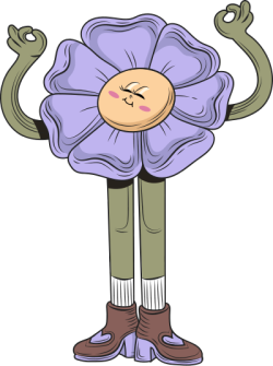 hoa, flower cartoon, flower, dễ thương