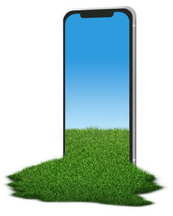 Phone, điện thoại, di động, cỏ, grass