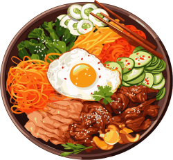food, rice, cơm trộn