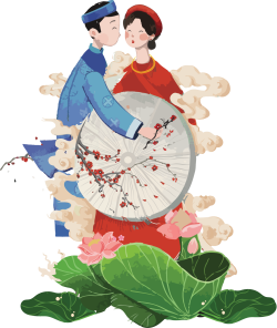 Phu Thê, truyền thống, traditional, dân gian, chibi, dễ thương