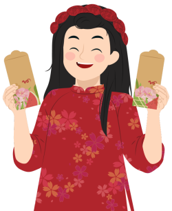 Tết, lunar new year, cô gái, girl