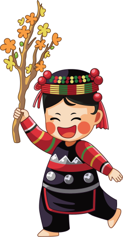 Tết, đồng bào, chibi, girl, bé gái