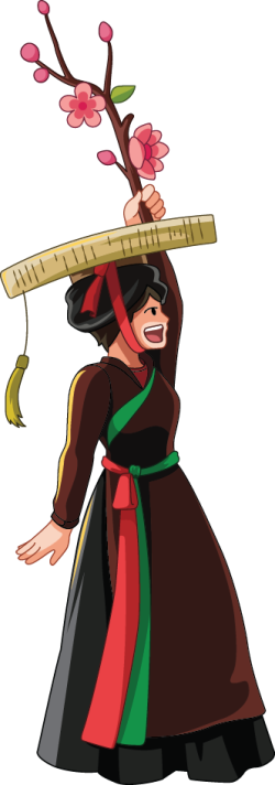Tết, xuân, lunar new year, tet holiday, nữ, girl, dân tộc, đồng bào
