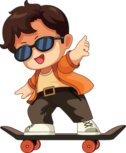 Con trai, nam, boy, fashion, dễ thương, cute, lướt ván, trượt ván