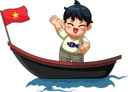 Thuyền, ship, con trai, boy