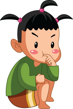 Ô ăn quan, chibi, bé gái, girl