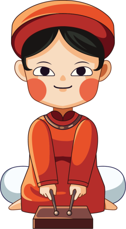 Tết, chibi, áo dài, bé gái, girl