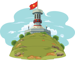 Cột cờ, đài quan sát, đồi, hill