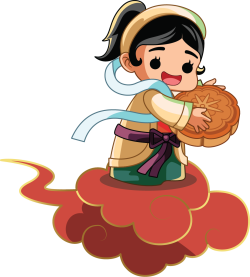 Trung thu, Mid-Autumn Festival,chibi, chị Hằng