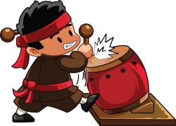 Lễ hội, bé trai, đánh trống, drum