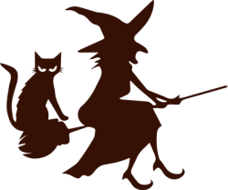 Phù thủy, halloween, mèo, cat