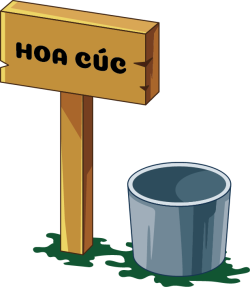 Biển tên, bảng tên, biển gỗ, xô nước