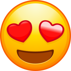 icon, face, dễ thương, trái tim, heart
