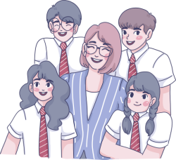 chibi, học sinh, student, teacher, giáo viên