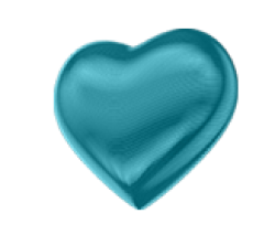 Button, heart, heart 3D