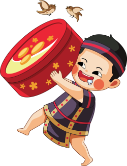 cậu bé, boy, ôm bánh, chibi