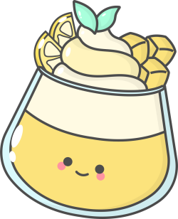 Nước chanh, lemon tea, trà chanh, chanh, lemon, emoji, kawai