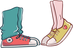 chân, leg, giày, shoes