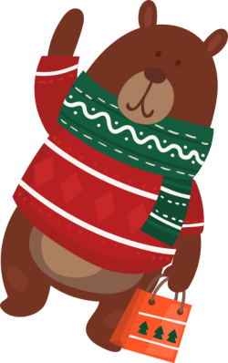 Giáng sinh, christmas, trang trí, decor, gấu, bear