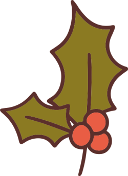 Giáng sinh, christmas, noel, quả mọng, lá nhựa ruồi