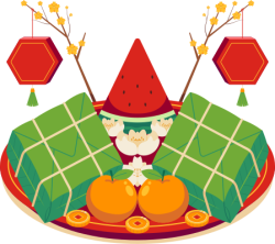 Tết, xuân, bánh chưng, chung cake, hoa mai, đồng tiền, tiền, lucky money