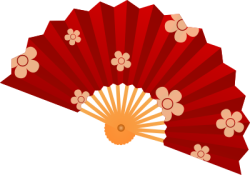 trang trí, decor, tết, quạt, hand fan