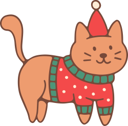 Giáng sinh, christmas, noel, mèo, cat