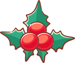 Giáng sinh, christmas, noel, lá nhựa ruồi, quả mọng