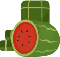 Dưa hấu, bánh chưng, water melon, chung cake, tết, xuân