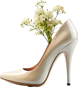 Giày cao gót, giày, shoes, phụ kiện, thời trang, fashion, màu trắng, white