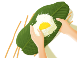 Bánh, bánh tét, bánh chưng, tết, xuân, làm bánh