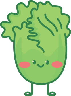 Xà lách, rau, vegetable, cute, dễ thương, emoji